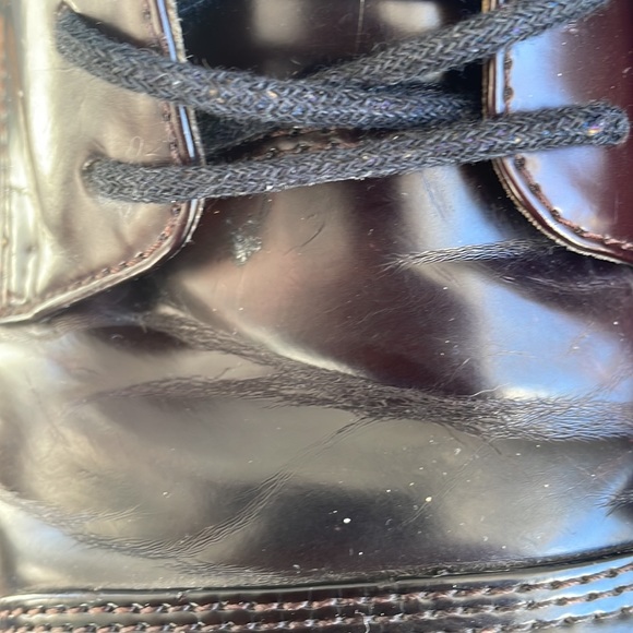 Vintage Penmans Round Toe Oxford Mens Shoes Black Cherry Size 7 men Size 8 women - Picture 13 of 13